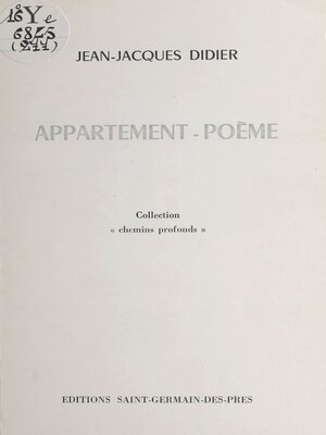 cover image of Appartement-poème